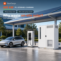 Station de recharge pour véhicules électriques StarCharge 240 kW avec stockage d'énergie, 120 kW PV et 6 pistolets de charge rapide pour parkings commerciaux