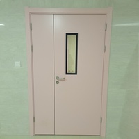 Portes battantes électriques en acier à simple battant, modernes et finies, de haute qualité, fabriquées en usine, pour usage en salles d'hôpital