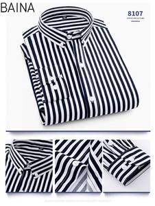 Camicia da uomo a maniche lunghe alla moda 2026, taglia regolare, <span class=keywords><strong>blusa</strong></span> <span class=keywords><strong>maschile</strong></span>, T-shirt taglie forti - Product Image 3