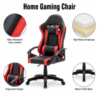 Chaise de jeu en similicuir ALINUNU, directement de l'usine, pour salle de jeu, pivotante à 360 degrés, ergonomique