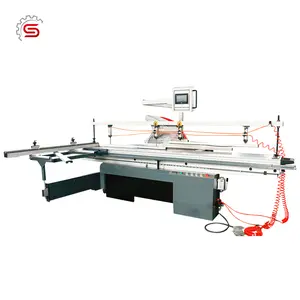 woodworking mdf kdt aluminum pneumatic clamping sliding table saw pvc panel cutter cabinet sliding machinery furniture trade