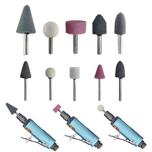Pneumatic <b>Mini</b> Air <b>Grinder</b> Set 225 Mm Trigger Switch For Machinery Auto Repair Furniture Polishing Engraving Tool Kit - Product Image 5
