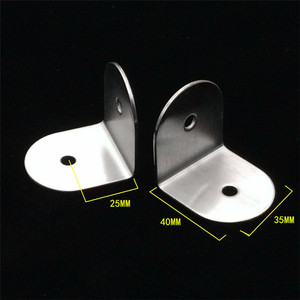 Connecteurs d'angle en L à 90 degrés en acier inoxydable 304 pour cloisons de toilettes publiques - Quincaillerie - Product Image 5