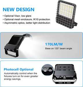 Reflector LED Deportivo de 100W/200W con Certificación ETL y CE – Impermeable IP66 con Fotocélula y Selección de CCT para Cancha de Baloncesto - Product Image 5