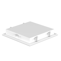 Éclairage LED encastré orientable vers le bas pour salle blanche, indice de protection IP65, intensité variable, garantie 5 ans, pour laboratoires pharmaceutiques