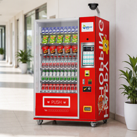Distributeur automatique en spirale Zhigou 15,6 pouces à 60 voies, en acier inoxydable, avec écran tactile, best-seller, pour snacks et boissons, très demandé