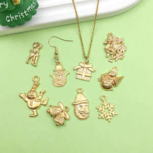 จี้คริสต์มาสโลหะผสมทองคำรูปทรงต่างๆ สำหรับทำเครื่องประดับ DIY - Product Image 3