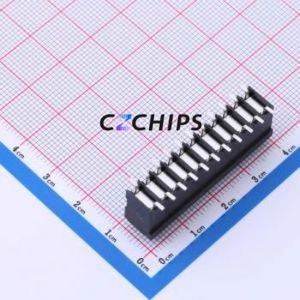 JL212V-SMT-35011BP1 Spring Terminal Block SMD,P=3.5mm Connector ( Construction: 1x11P )( Pitch: 3.5mm )( Color: Black ) - Product Image 2