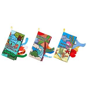 KONIG trẻ em học tập cuốn sách Montessori Sách vải cuốn sách bé cuốn sách vải mềm Du Lịch Đồ chơi giáo dục mới cuốn sách montesori đồ chơi - Product Image 1