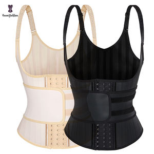 Faja Reductora de Cintura de Látex con 25 Varillas de Acero, Control Firme, Tallas Grandes, con Cinturón de Tirantes y Ganchos Fuertes, Moldeadora de Cuerpo para Mujer, Venta al por Mayor - Product Image 2