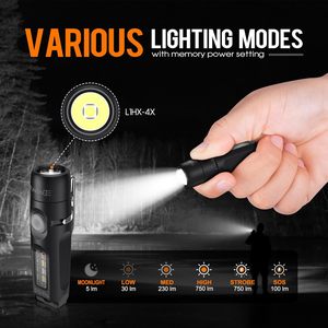 S15pro Keychain đèn pin <span class=keywords><strong>750</strong></span> lumen Cao EDC Túi Clip USB C có thể sạc lại mini nam châm thích hợp cho đi bộ đường dài cắm trại sửa chữa - Product Image 3