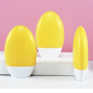 Tube en plastique personnalisé mignon de 50 ml orange, rose et vert pour lotion, crème pour les mains, écran solaire, emballage cosmétique - Product Image 6