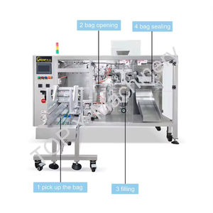 Aderezo para ensaladas Leche Yogur Caño Bolsa Máquina de llenado y sellado Salsa de queso Máquina de envasado Doypack automática - Product Image 3