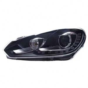 MJ faro di alta qualità per luci frontali Volkswagen MK6 2010 <span class=keywords><strong>2012</strong></span> aggiornamento GTI <span class=keywords><strong>Golf</strong></span> <span class=keywords><strong>6</strong></span> fari luci frontale DRL - Product Image 1