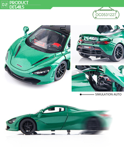 Jouet de <span class=keywords><strong>voiture</strong></span> en alliage de métal 1:32, <span class=keywords><strong>petite</strong></span> <span class=keywords><strong>voiture</strong></span> avec lumières et son - Product Image 3