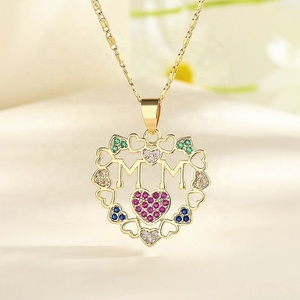 Conjunto de Joyería de Cadena de Eslabones de Latón de Moda Unisex para el Día de San Valentín, Accesorio de Boda y Compromiso con Collar de Aleación con Piedra de Zirconia - Product Image 3