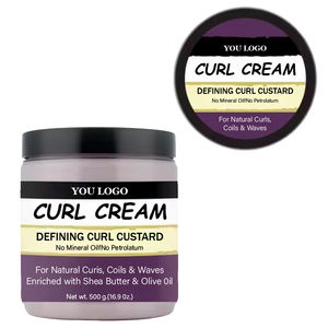 Crème Coiffante Définissante pour Boucles et Revitalisant sans Rinçage 2 en 1 sous Marque Privée pour Boucles Naturelles et Ondulations, Enrichi en Beurre de Karité et Huile d'Olive - Product Image 5