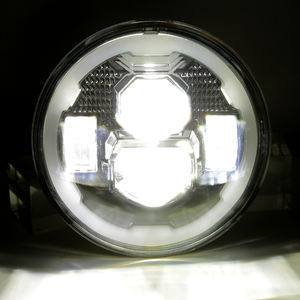 Morsun para Bonneville T100 T120 Speed Twin <span class=keywords><strong>Scrambler</strong></span> 900 1200 D0T Emark LED faro 7 "para Triumph faro - Product Image 4