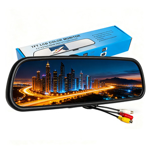 Caméra de tableau de bord Android 4,3 pouces pour voiture, enregistreur de conduite avec détection de stationnement et vision nocturne Starlight, intégrée au rétroviseur – Vente en gros - Product Image 5