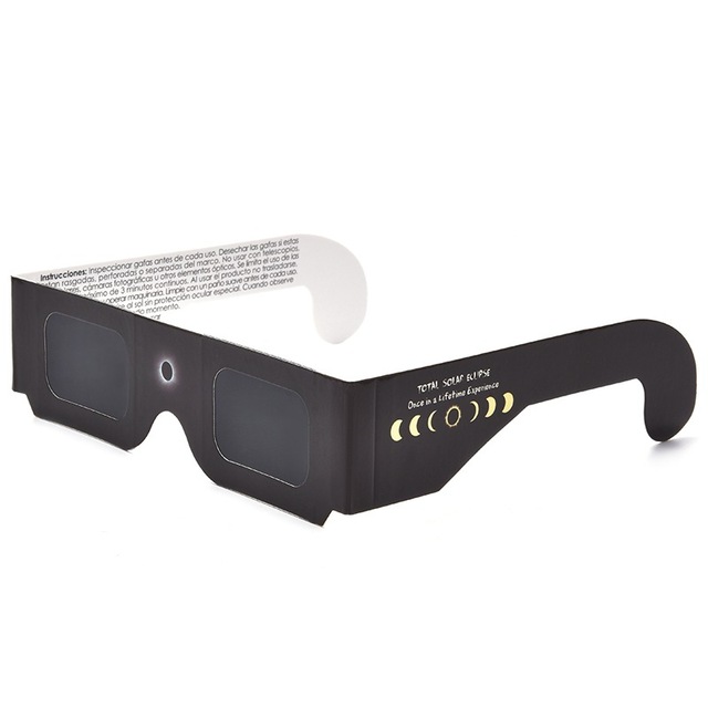 CE & ISO Approved Lunettes Eclipses Personnalisable Safe Paper Cardboard Solar Eclipse Glasses for Viewing the Eclipse