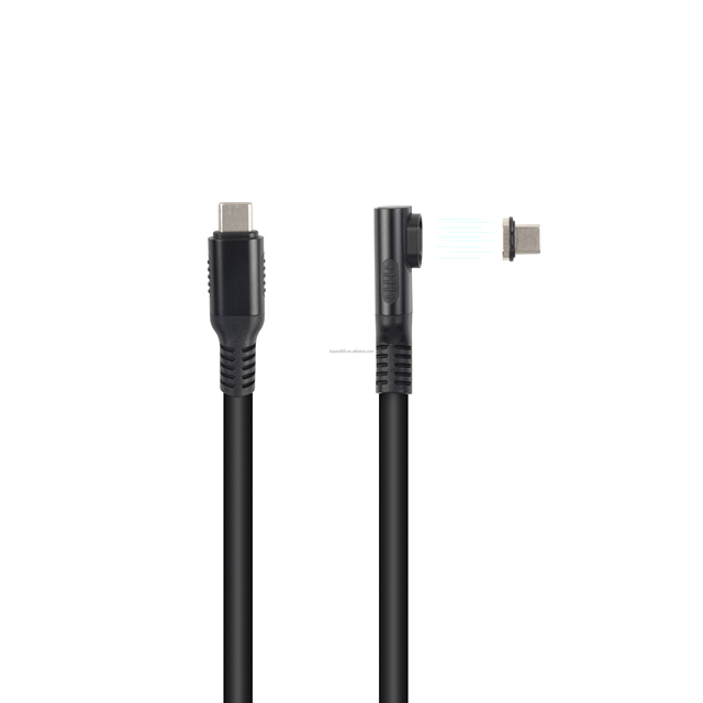 Magnetic Silicone USB 4 Cable 240W Fast Charging 8K60Hz 40Gbps Thunderbolt 4/3 Video Cord for Computer
