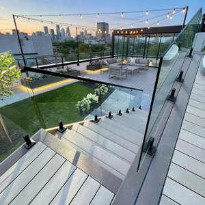 Spigot <span class=keywords><strong>de</strong></span> fixation au <span class=keywords><strong>sol</strong></span> en acier inoxydable pour main courante et garde-corps en verre, pour <span class=keywords><strong>escalier</strong></span> en marbre ou en bois, à encastrer, pour usage extérieur domestique - Product Image 6