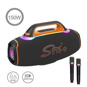 Haut-parleur subwoofer intelligent CQS-S685 150W de premier ordre, portable, étanche IPX6, sans fil, avec 2 microphones - Product Image 1