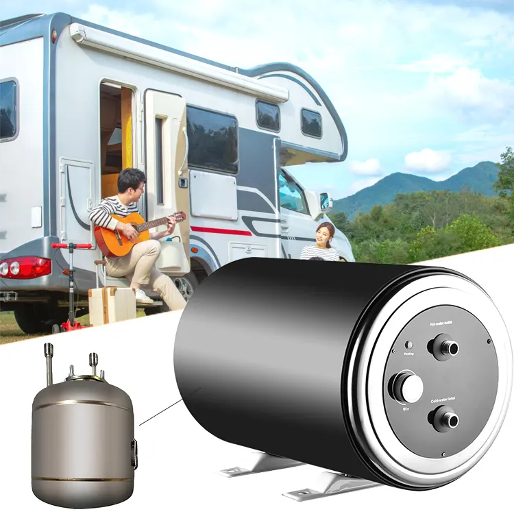 Have stock songzhi stainless steel 12v 200w 10L camping rv chauffe eau inteligente aquecedor de agua electric water heaters