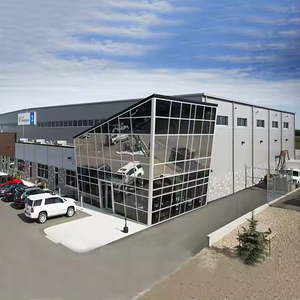 โรงเก็บของสำหรับโรงจอดรถตู้โรงรถโครงสร้างเหล็กสำเร็จรูปที่ทนทานใช้งานได้จริง - Product Image 1