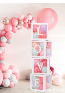 Grain de bois fête d'anniversaire décor premier anniversaire fille garçon Babyshower fête fournitures bébé nom âge ballon boîte - Product Image 6