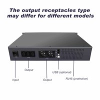 UPS Interactivo en Línea de 3000VA con Pantalla LCD, Fuente de Alimentación UPS de Plomo-Ácido Monofásica para PC, POS y Gabinetes de Servidores