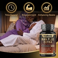 Capsules de Maca Plus à base de plantes pour hommes - Énergie, soutien hormonal et immunitaire, sans gluten, végétalien, végétarien, 60 unités
