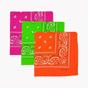 Bandana Blu Paisley All'Ingrosso, Fazzoletto da <span class=keywords><strong>Uomo</strong></span> Personalizzato Stampato in Cotone 100% Bianco in Promozione - Product Image 6