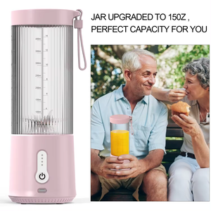 <span class=keywords><strong>Tiktok</strong></span> Vente Chaude Ménage 450ml Fruit Ice Mixer Cup USB Charge Juicers Smoothie Mixer Blender avec Brosse Propre - Product Image 6