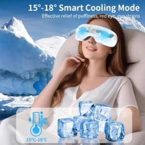 Akıllı Giyilebilir Göz Masaj Aleti Isıtmalı/Soğutmalı Uygulama Kontrollü 4 Masaj Modu 2500mAh Pil Migren Rahatlaması Kuru/Şişmiş Gözler için - Product Image 6