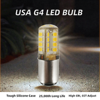 Ampoule LED haut de gamme à baïonnette simple G4 BA15S BA15D 3W avec boîtier en silicone pour usage extérieur paysager