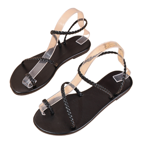 Sandales plates tissées pour femmes et activités de plein air - Tendance mode confortable pour l'hiver/le printemps/le été - Product Image 1