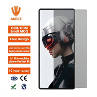 Protection d'écran en verre trempé ultra-fin anti-espionnage de qualité AAA, dureté 9H, couverture intégrale, étanche, pour RedMagic8 Pro