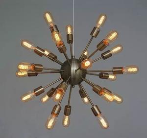 Lampe suspendue moderne pour restaurant, métal noir, <span class=keywords><strong>lustre</strong></span> Sputnik/<span class=keywords><strong>araignée</strong></span>, grand luminaire suspendu industriel - Product Image 1