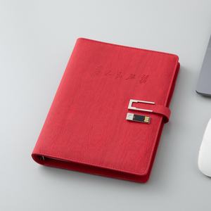 Cuaderno diario <span class=keywords><strong>de</strong></span> cuero Pu tamaño A5 con unidad flash USB oculta y hojas <span class=keywords><strong>sueltas</strong></span> <span class=keywords><strong>de</strong></span> metal - Product Image 3