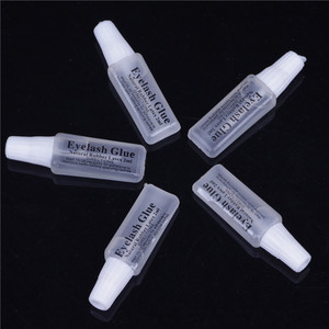 FX-G03 Small Tube Eyelashes Glue 2 ml Plastic Tube Transparent Eyelash Glue Make Up Items Full Strip False Eyelashes Adhesive