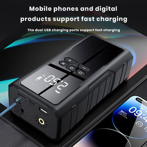 Démarreur <span class=keywords><strong>de</strong></span> voiture 1800A Peak avec compresseur d'air 160 PSI, booster <span class=keywords><strong>de</strong></span> batterie 12V pour moteurs essence et diesel, réparation automobile - Product Image 4