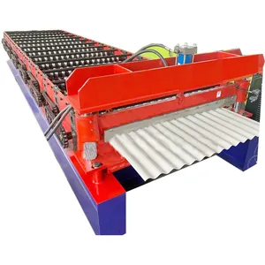 Máquina para hacer rollos de azulejos de techo, máquina de fabricación de perfiles de acero, corrugado