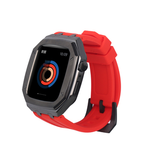 สายนาฬิกาซิลิโคนสำหรับ <span class=keywords><strong>Apple</strong></span> <span class=keywords><strong>Watch</strong></span> <span class=keywords><strong>Series8</strong></span> 7 6,เคสกันกระแทกสำหรับนาฬิกาสปอร์ตขนาด42มม. 44มม. 45มม. - Product Image 5