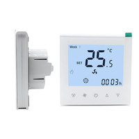 Contrôleur de thermostat pour ventilo-convecteur à 2 tuyaux Modbus RTU avec capteur externe NTC à distance pour l'automatisation des bâtiments