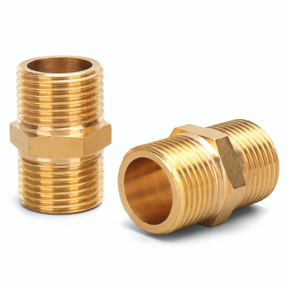 Tube en laiton adaptateur à ajustement rapide filetage mâle 1/8 "1/4" 3/8 "1/2" 3/4 "1" BSP raccord coupleur raccord eau et Air raccord