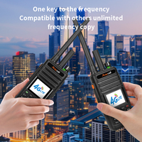 Maycall Talkie-walkie double mode 4G 5000 km, étanche IP-68, POC pour Radio RealPTT GlobalPTT, batterie USB-C, chargement USB, UHF/VHF