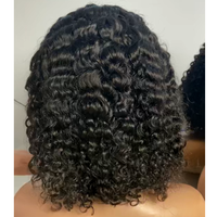 Perruque mi-longue bouclée birmane à cordon de serrage en cheveux humains, vente en gros pour revendeurs de cheveux, perruque en cheveux humains bouclés birmanes authentiques pour femmes