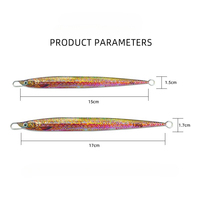 Leurre métallique de jigging vertical Slow Flutter 80g 130g pour pêche en haute mer, leurre lumineux en plomb pour thon, saumon, amberjack et pêche en rivière