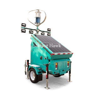 Tragbarer Solar licht turm ohne Emissionen mit australischem Standard anhänger von Wind Turbo - Product Image 1